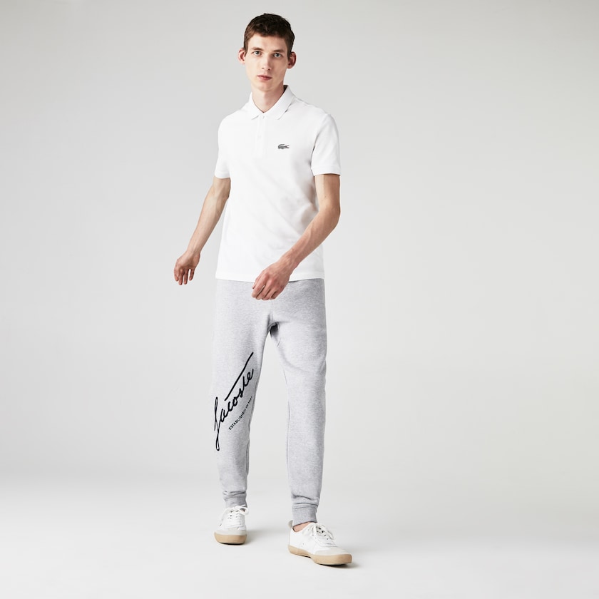 Camisas Branco Masculino Lacoste x National Geographic Regular Fit Organic Cotton Polo XR7-73037P7