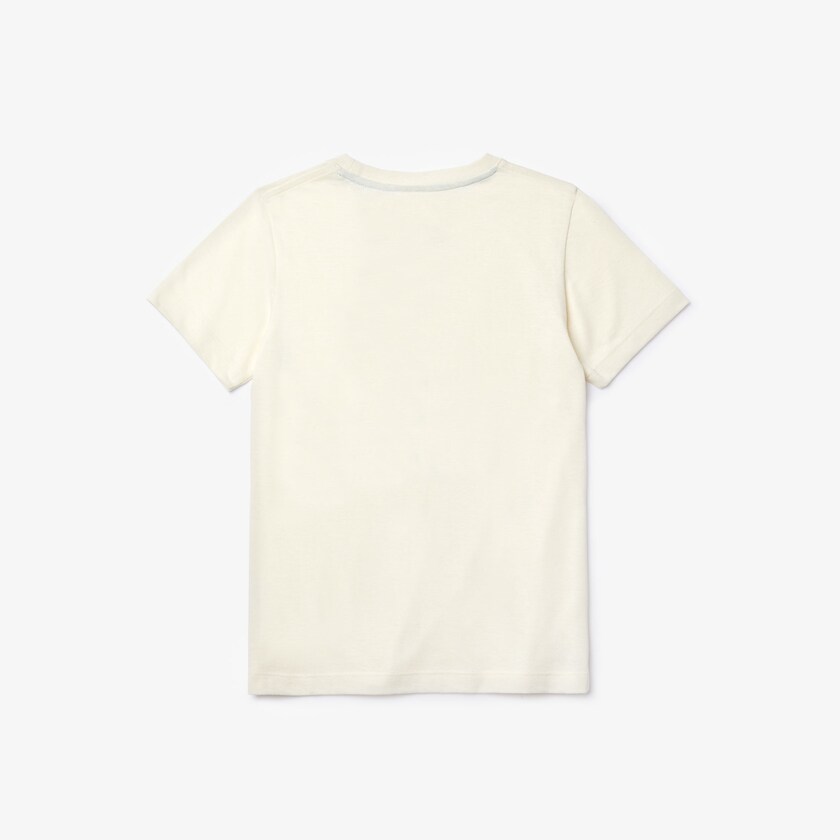 Camiseta Branco Verdes Criança Lacoste Graphic Printed NF6-45604L1