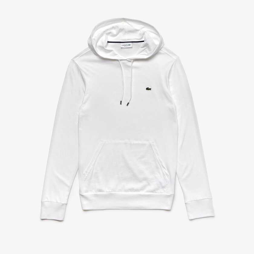 Camiseta Branco Masculino Lacoste Hooded Cotton EG4-71767A6