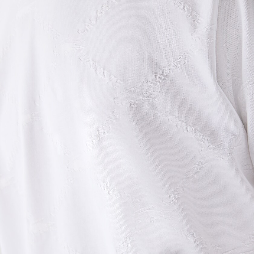 Camiseta Branco Masculino Lacoste LIVE Monogram Printed AS5-98439U3