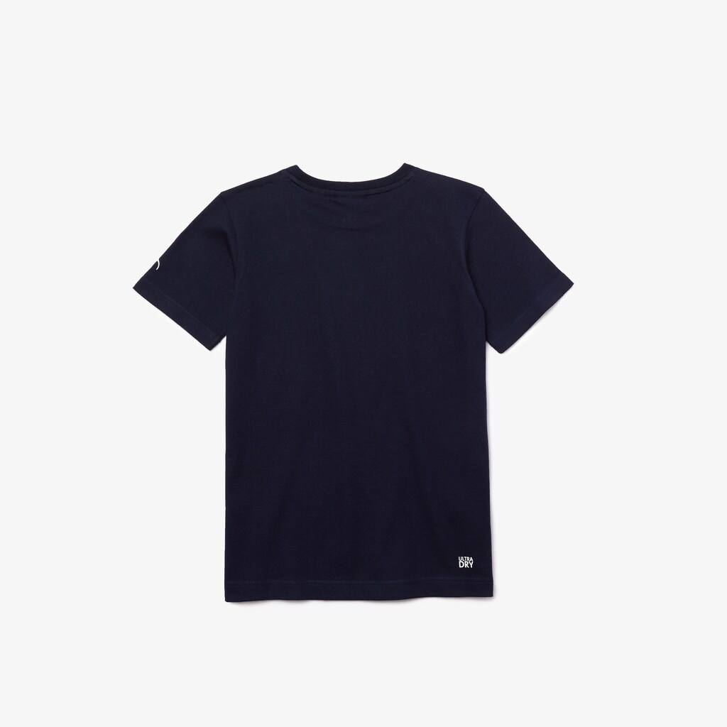 Camiseta Azul Marinho Azuis Branco Criança Lacoste SPORT Collab Youssef Sy Print BF7-41924P8