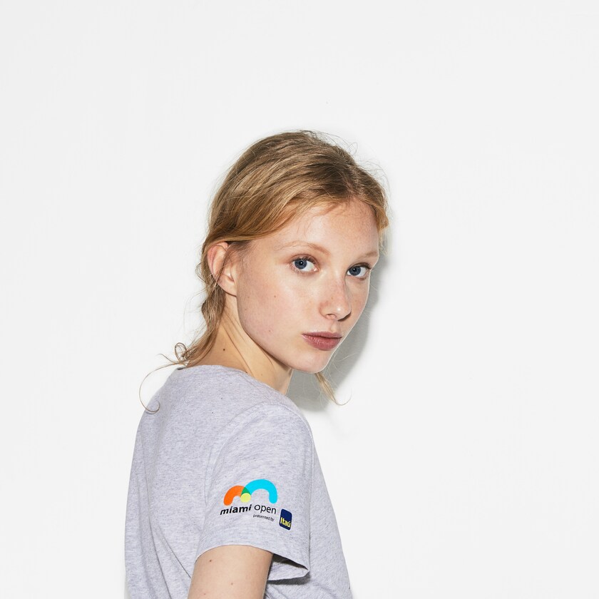 Camiseta Cinzentas Feminino Lacoste SPORT Miami Open Edition EZ2-14921N8