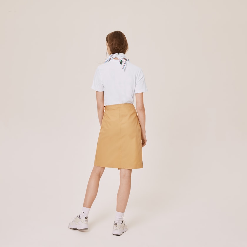 Camiseta Branco Vermelhas Feminino Lacoste x Jean-Michel Tixier Graphic EC4-53455B0
