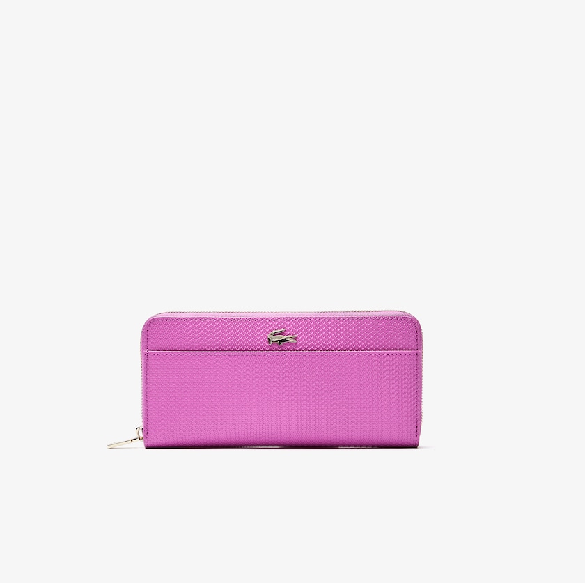 Carteiras Rosa Feminino Lacoste Chantaco Leather 12 Card VR6-11671R7