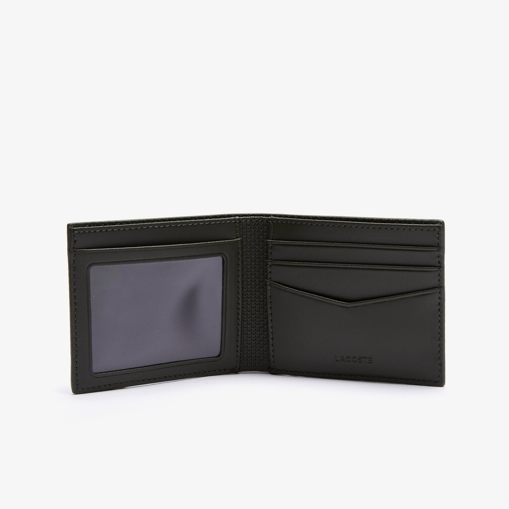 Carteiras Verde Oliva Masculino Lacoste Chantaco Small Graphic Piqué Leather IM3-95329L7