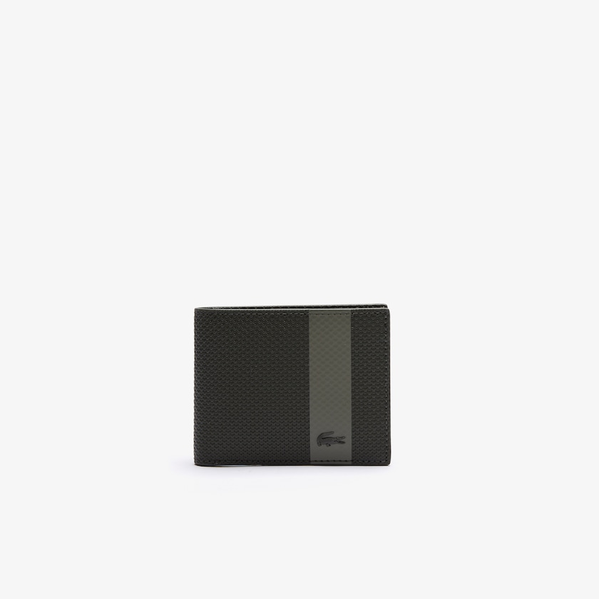 Carteiras Verde Oliva Masculino Lacoste Chantaco Small Graphic Piqué Leather IM3-95329L7