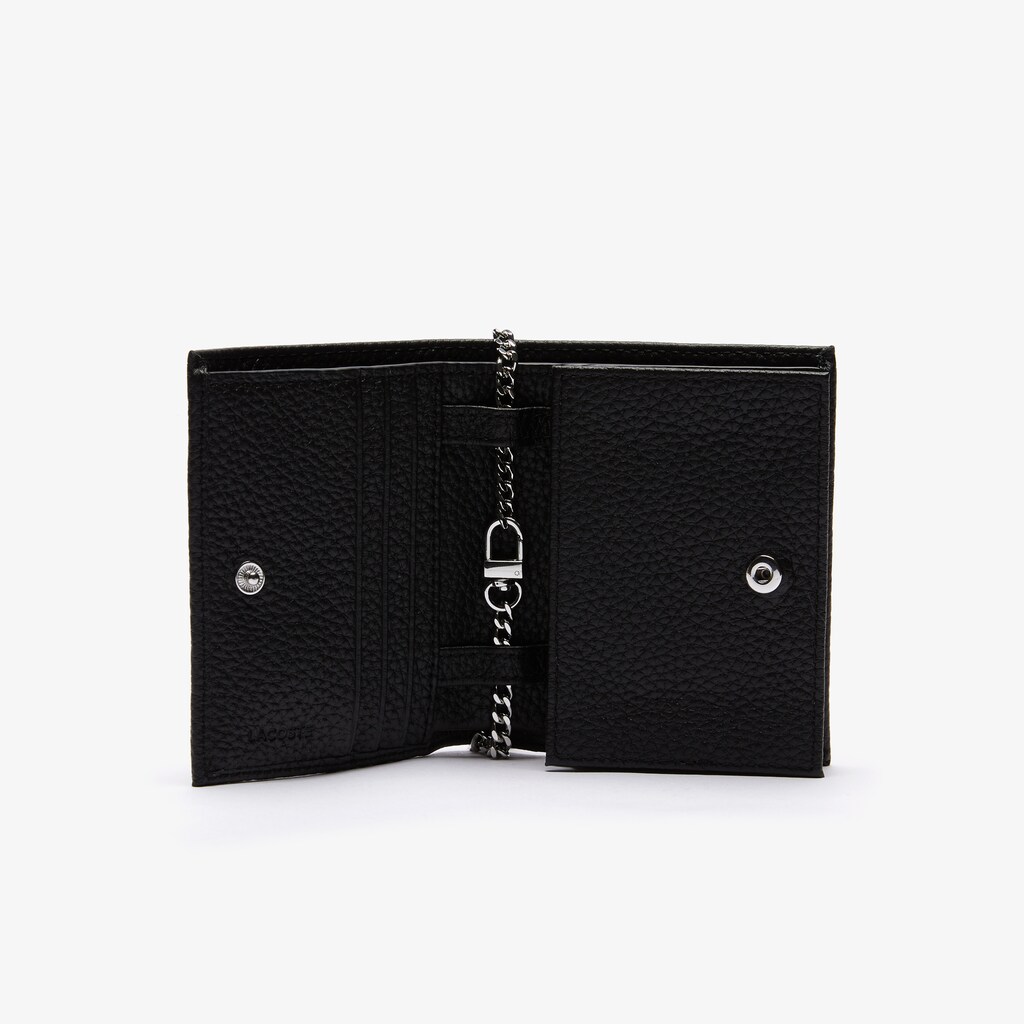 Carteiras Pretas Feminino Lacoste Croco Crew Grained Leather Phone SJ9-83848A1