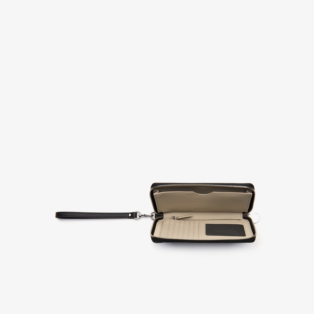 Carteiras Pretas Feminino Lacoste Daily Classic Coated Canvas Wristlet UV2-34133S4