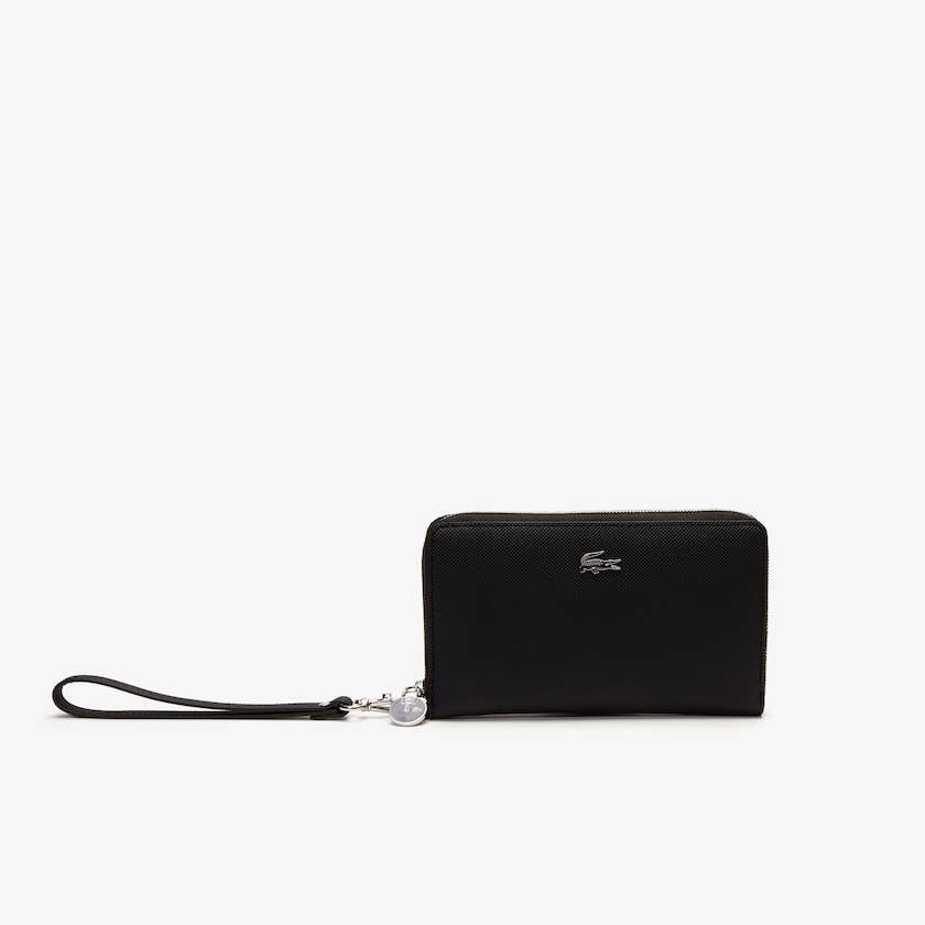 Carteiras Pretas Feminino Lacoste Daily Classic Coated Canvas Wristlet UV2-34133S4