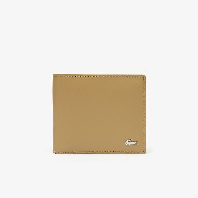 Carteiras Caqui Masculino Lacoste Fitzgerald Colorblock Leather 3 Card XM5-03470V8