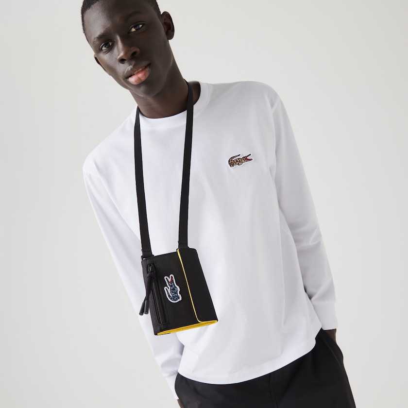 Carteiras Pretas Masculino Lacoste x National Geographic Mini Bag Necklace AG1-18301J6
