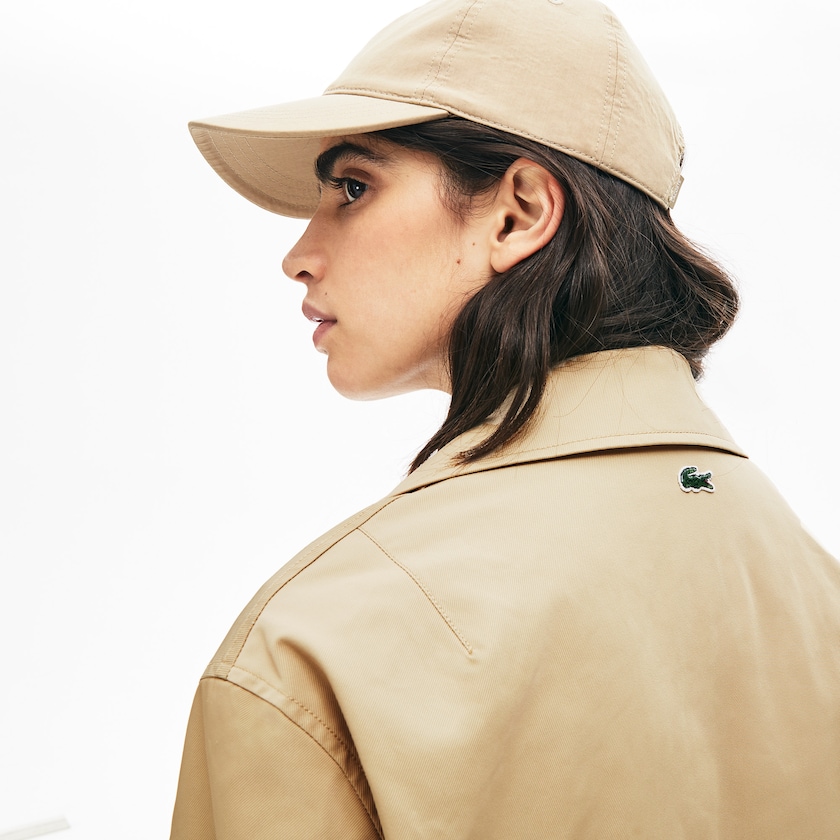 Casacos Bege Azuis Feminino Lacoste LIVE Contrast Hood 2-in-1 Trench JB3-53095M6