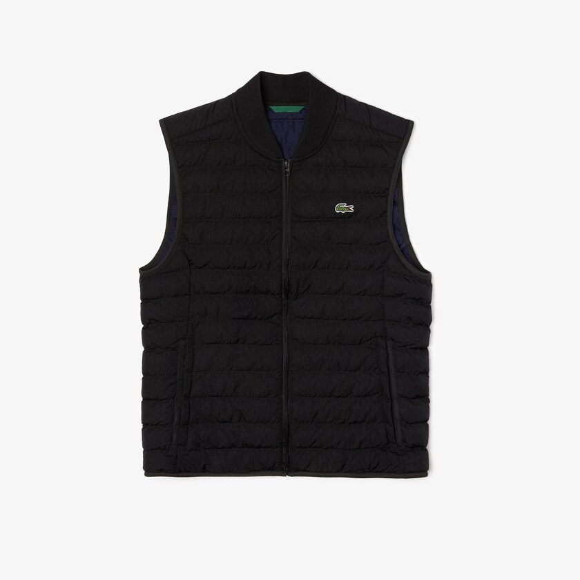 Casacos Pretas Masculino Lacoste Lightweight Foldable Water-Resistant Puffer AM6-68656H2