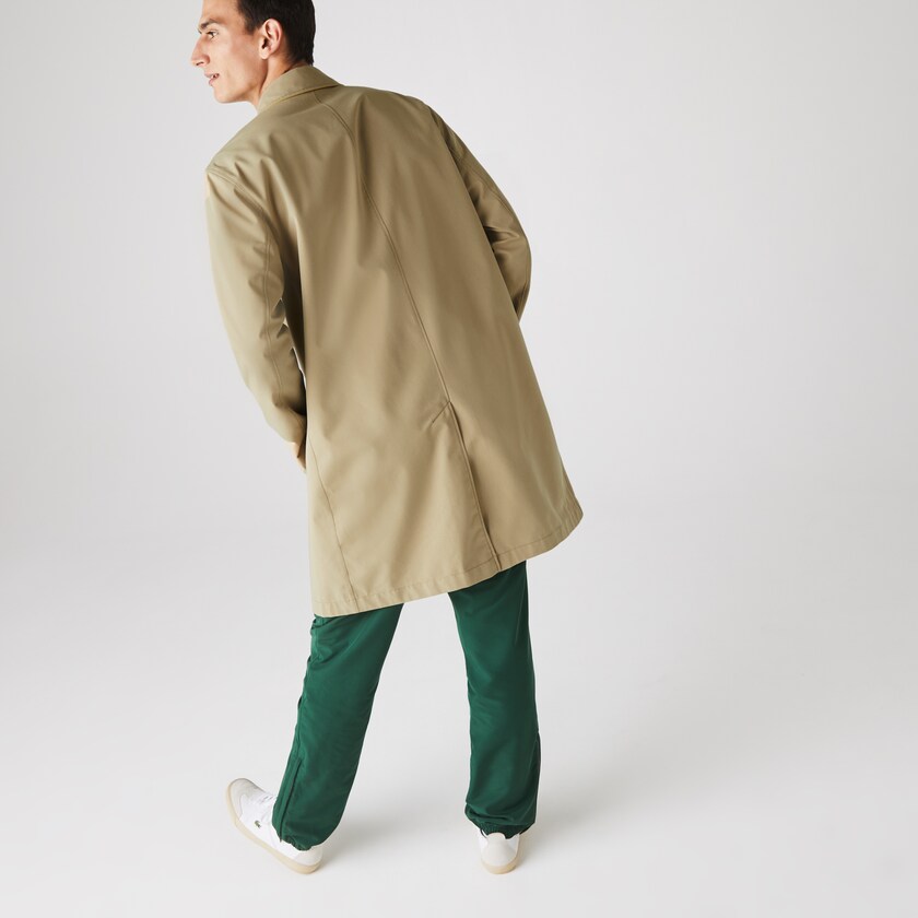 Casacos Bege Amarelas Masculino Lacoste Lightweight Water-Resistant Reversible Twill LV1-19261Z9