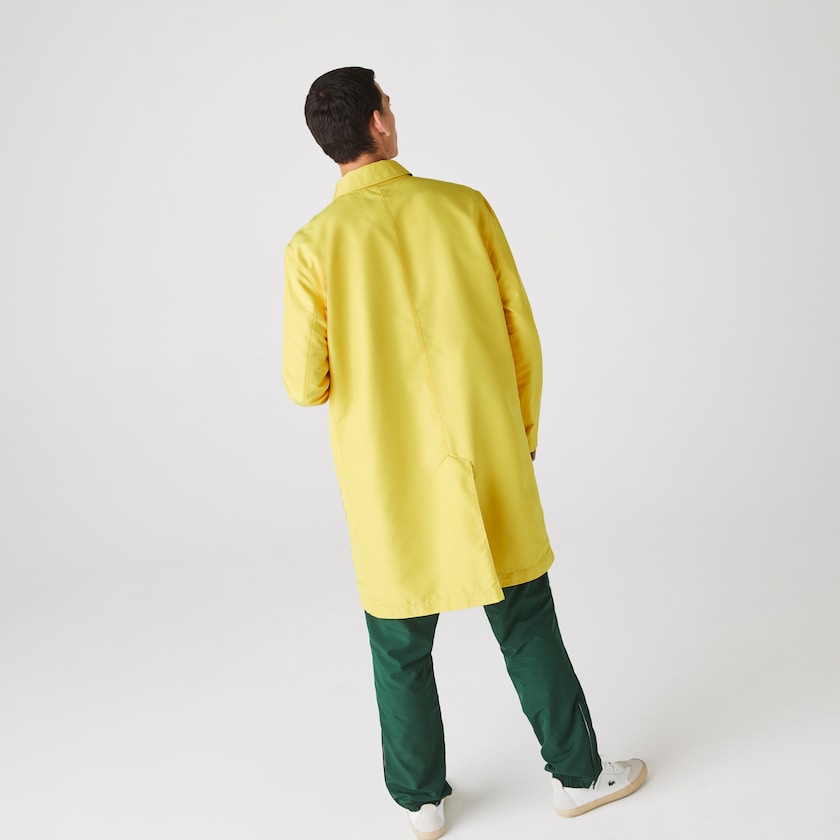 Casacos Bege Amarelas Masculino Lacoste Lightweight Water-Resistant Reversible Twill LV1-19261Z9