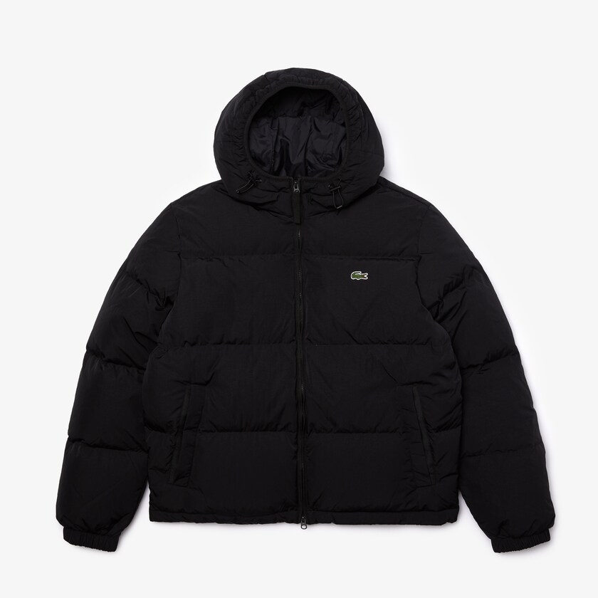 Casacos Pretas Masculino Lacoste Short Lightweight Water-Resistant Puffer RZ6-02370P8