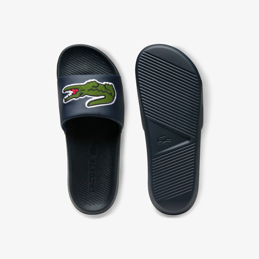 Chinelos Azul Marinho Masculino Lacoste Croco Synthetic and PU TE1-90629Q7