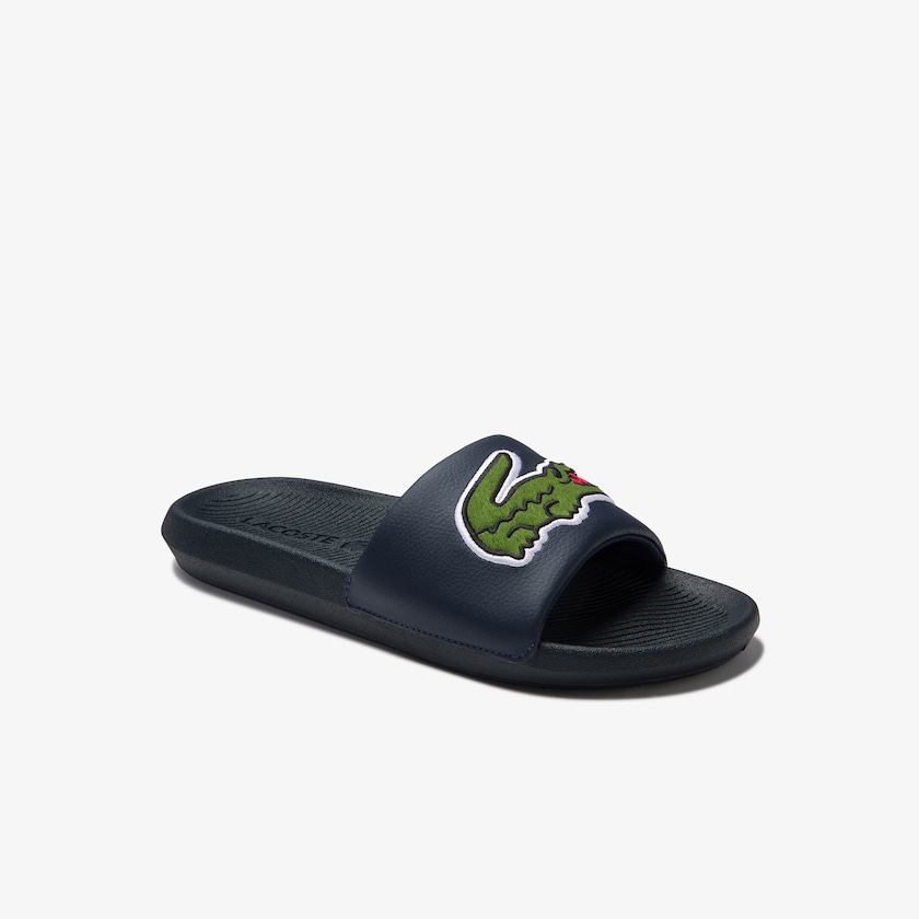 Chinelos Azul Marinho Masculino Lacoste Croco Synthetic and PU TE1-90629Q7