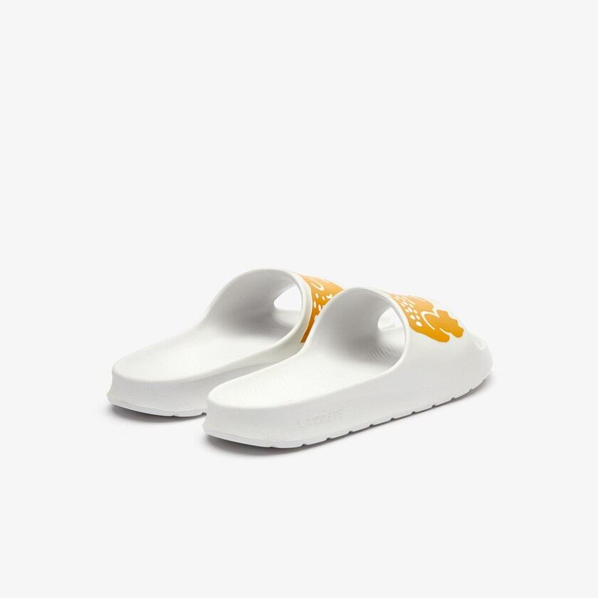 Chinelos Branco Amarelas Masculino Lacoste x Ricky Regal Synthetic Crocodile LP8-84308S8