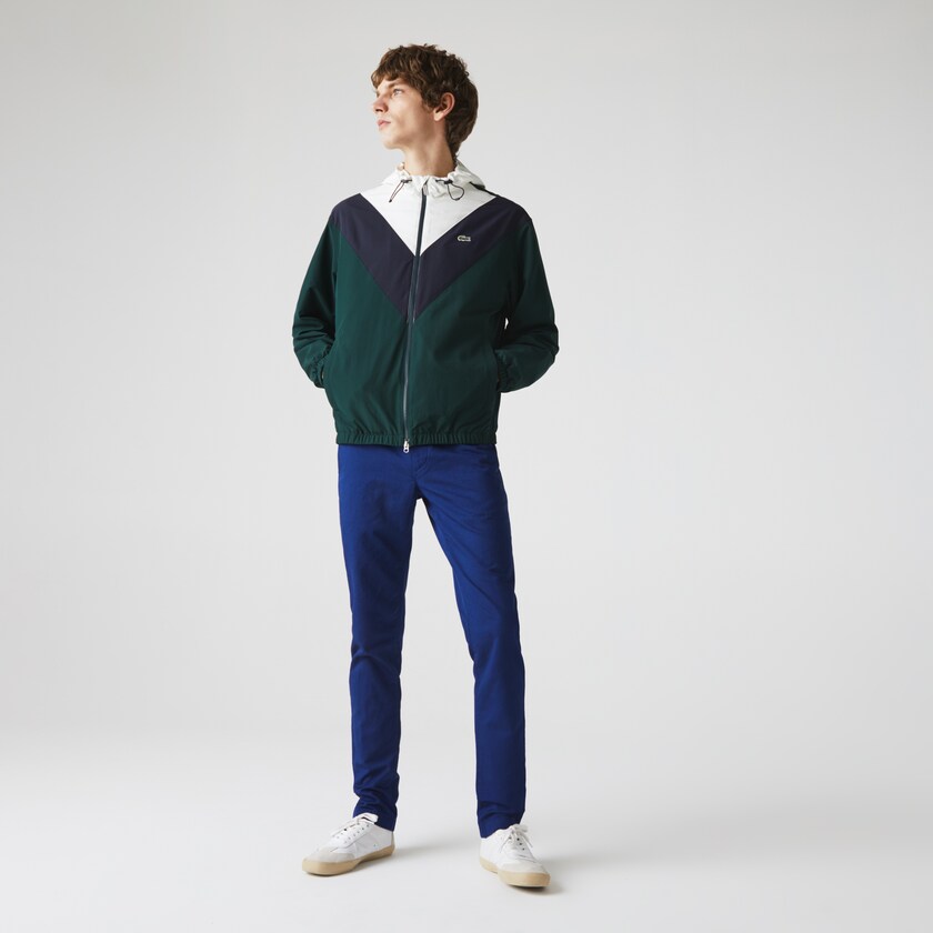 Calças De Algodão Azul Marinho Azuis Masculino Lacoste Cotton-Linen XF3-33003M7