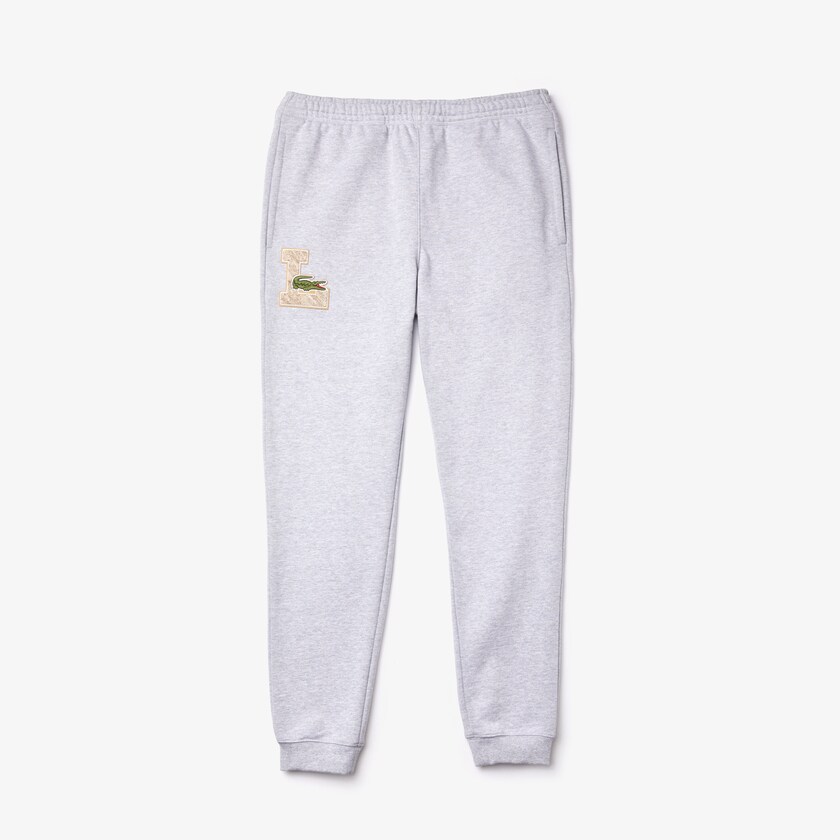 Fatos De Treino Cinzentas Masculino Lacoste Cotton Track Trousers MX4-71207S3