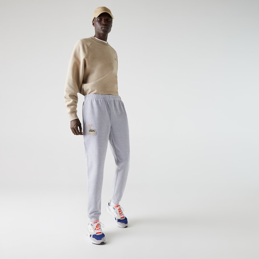 Fatos De Treino Cinzentas Masculino Lacoste Cotton Track Trousers MX4-71207S3
