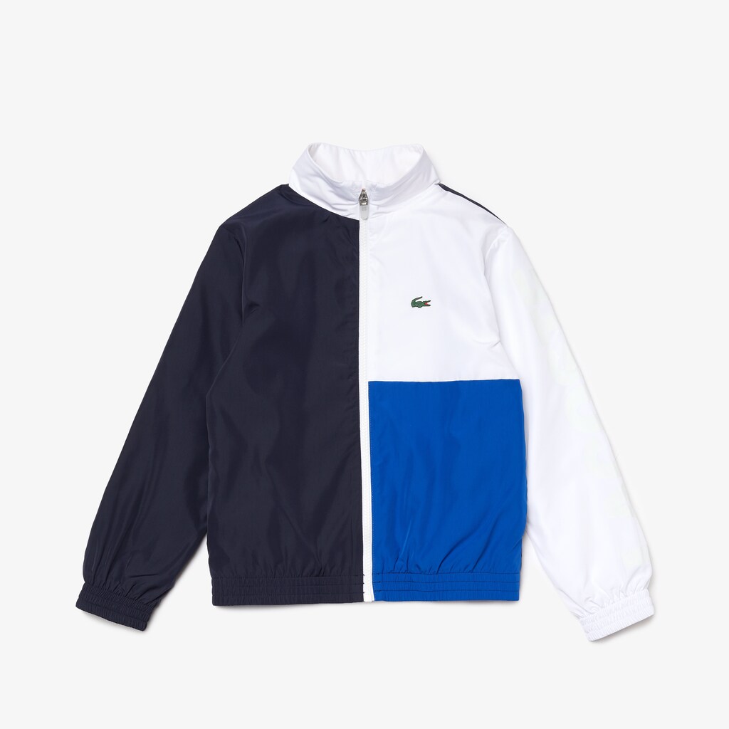 Fatos De Treino Azul Marinho Azuis Branco Azuis Criança Lacoste SPORT Colorblock ST1-37133C1