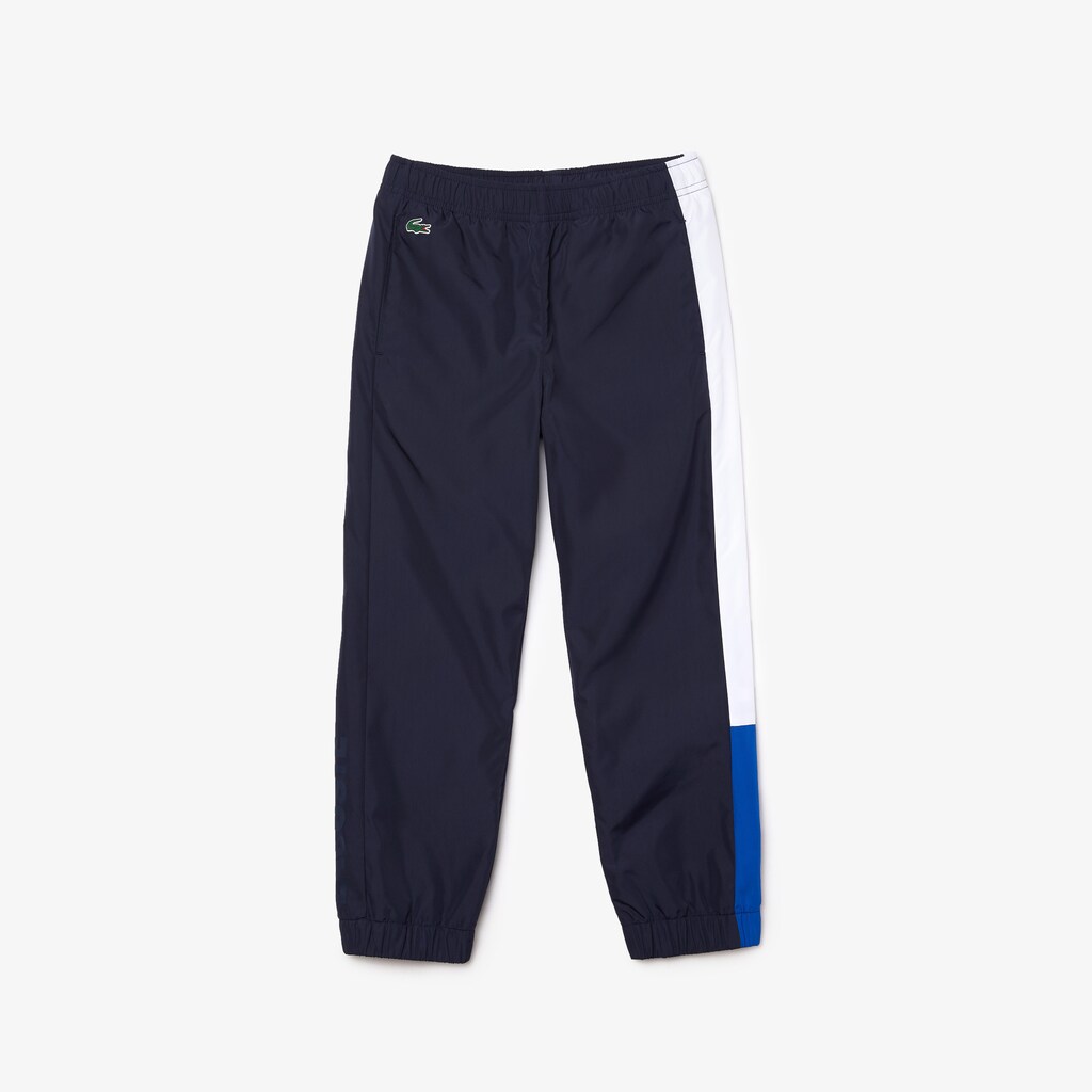 Fatos De Treino Azul Marinho Azuis Branco Azuis Criança Lacoste SPORT Colorblock ST1-37133C1