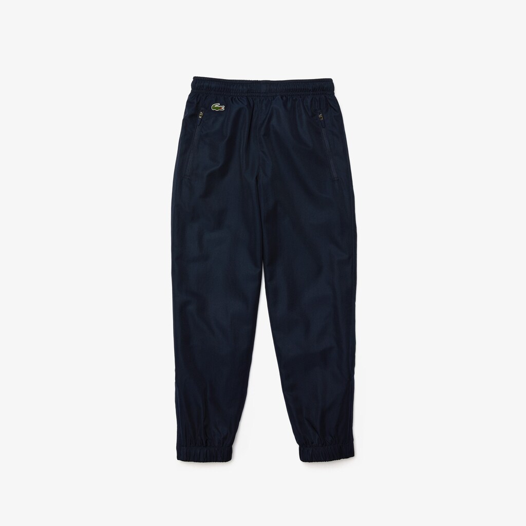 Fatos De Treino Azul Marinho Azuis Branco Criança Lacoste SPORT Diamond Taffeta Tennis IA8-07980P2