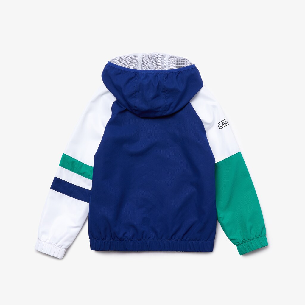 Fatos De Treino Azuis Branco Verdes Pretas Criança Lacoste SPORT Hooded GS0-51955D3