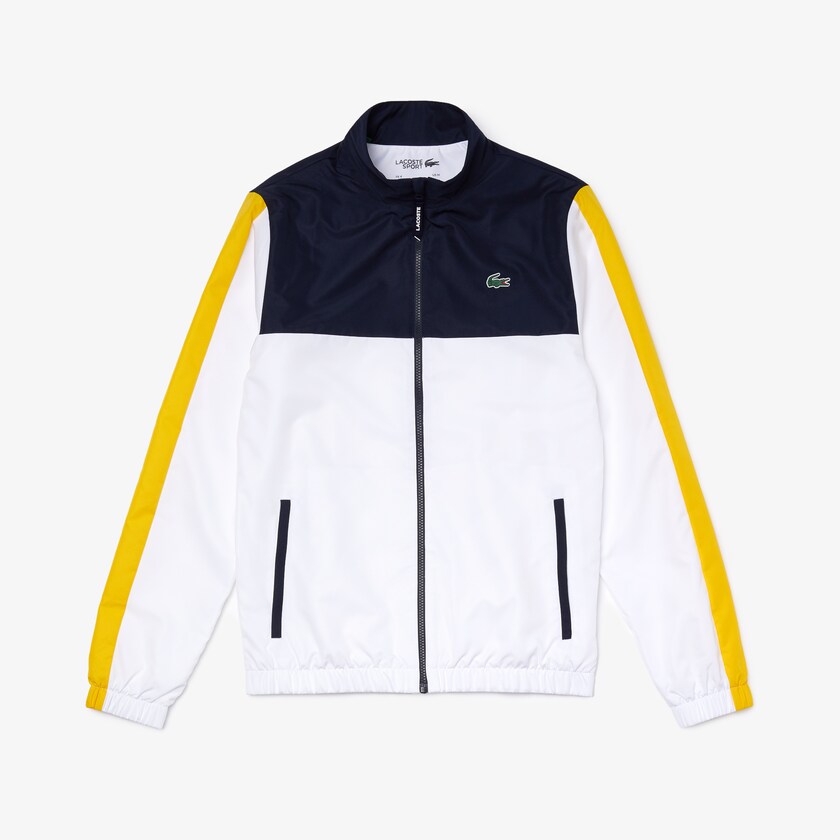 Fatos De Treino Azul Marinho Azuis Branco Amarelas Masculino Lacoste SPORT Lightweight Colorblock XV9-33213P0