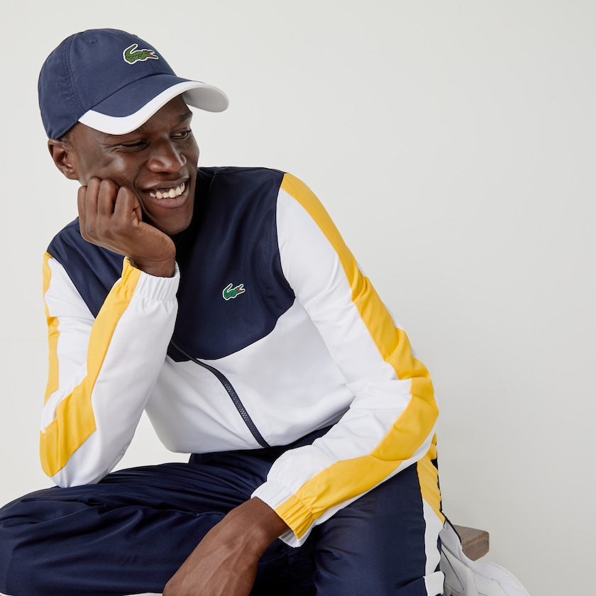 Fatos De Treino Azul Marinho Azuis Branco Amarelas Masculino Lacoste SPORT Lightweight Colorblock XV9-33213P0