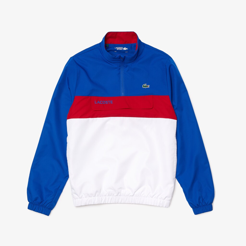 Fatos De Treino Azuis Branco Vermelhas Masculino Lacoste SPORT Packable OS7-36293F6