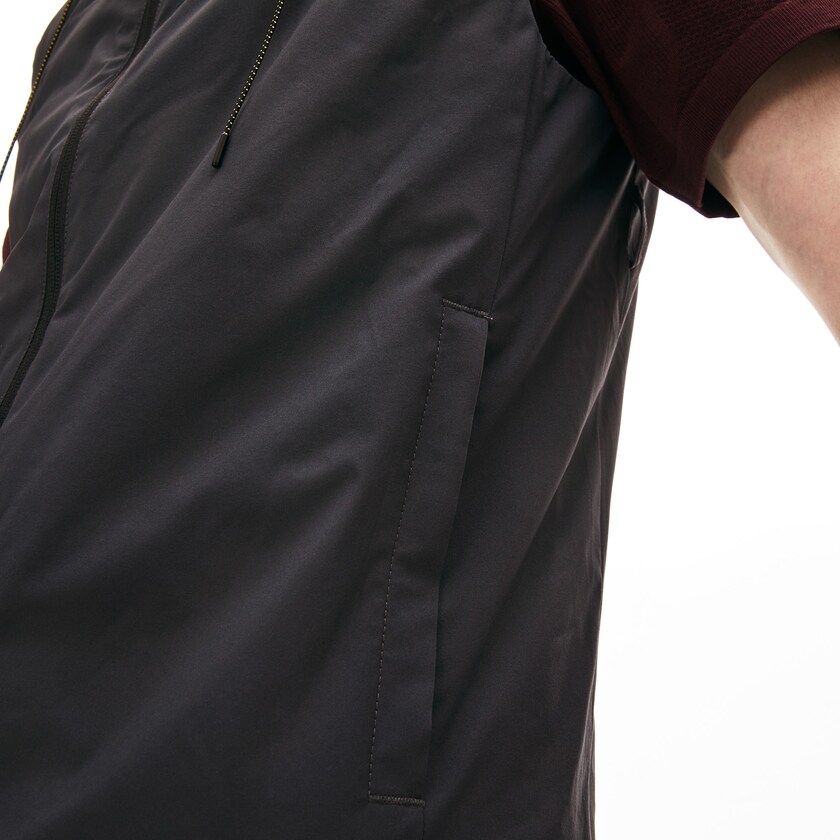 Colete De Golfe Cinzentas Escuro Masculino Lacoste Motion 3-in-1 Raincoat With Detachable UU9-06830F9