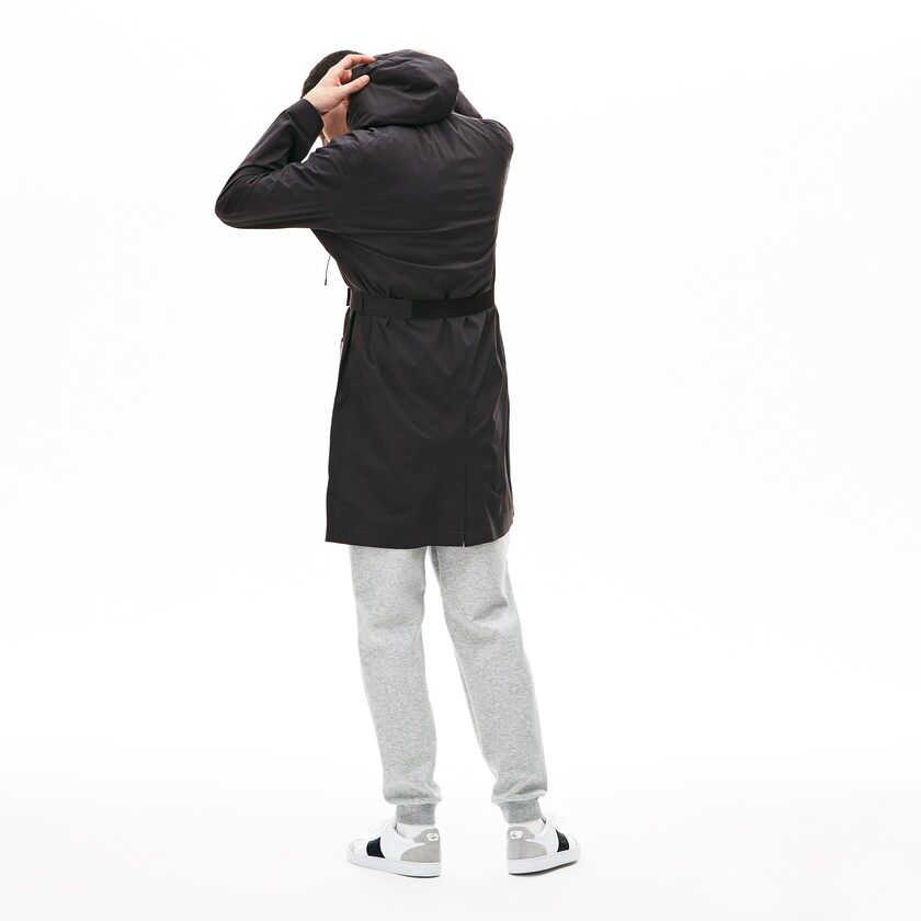 Colete De Golfe Cinzentas Escuro Masculino Lacoste Motion 3-in-1 Raincoat With Detachable UU9-06830F9