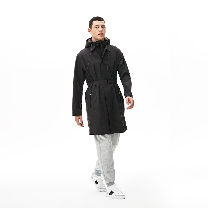 Colete De Golfe Cinzentas Escuro Masculino Lacoste Motion 3-in-1 Raincoat With Detachable UU9-06830F9