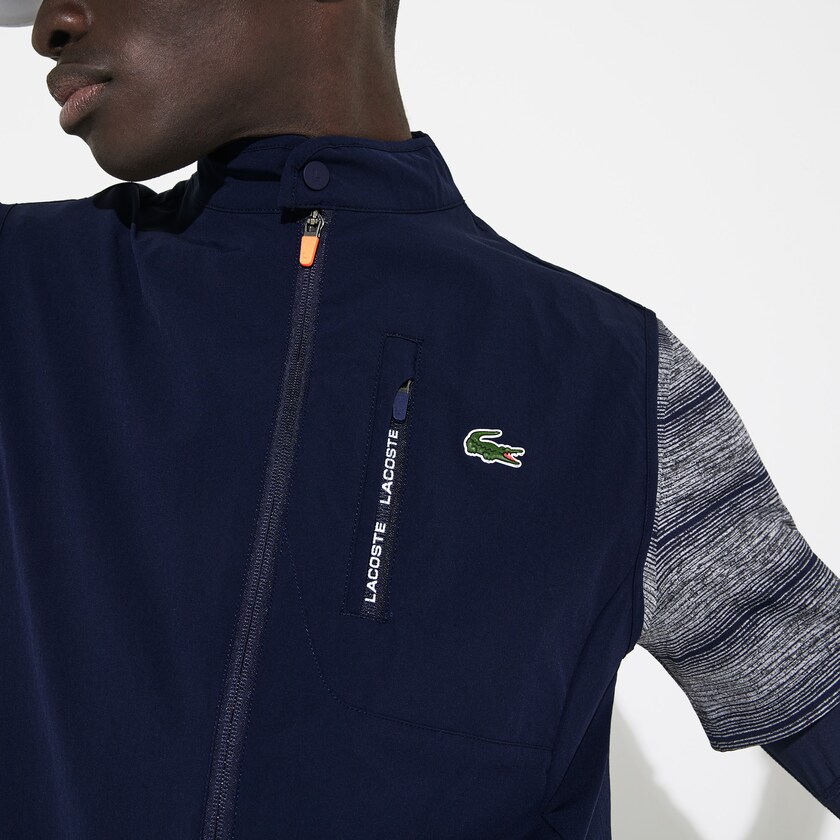 Colete De Golfe Azul Marinho Azuis Vermelhas Masculino Lacoste SPORT Lightweight Water-Resistant WP0-06130Q1