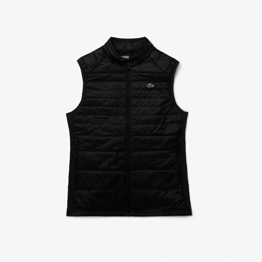 Colete De Golfe Pretas Feminino Lacoste SPORT Water-Resistant Quilted Technical YY7-99409Q5
