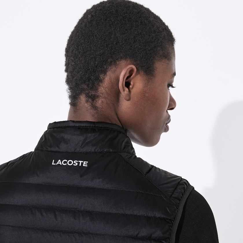 Colete De Golfe Pretas Feminino Lacoste SPORT Water-Resistant Quilted Technical YY7-99409Q5
