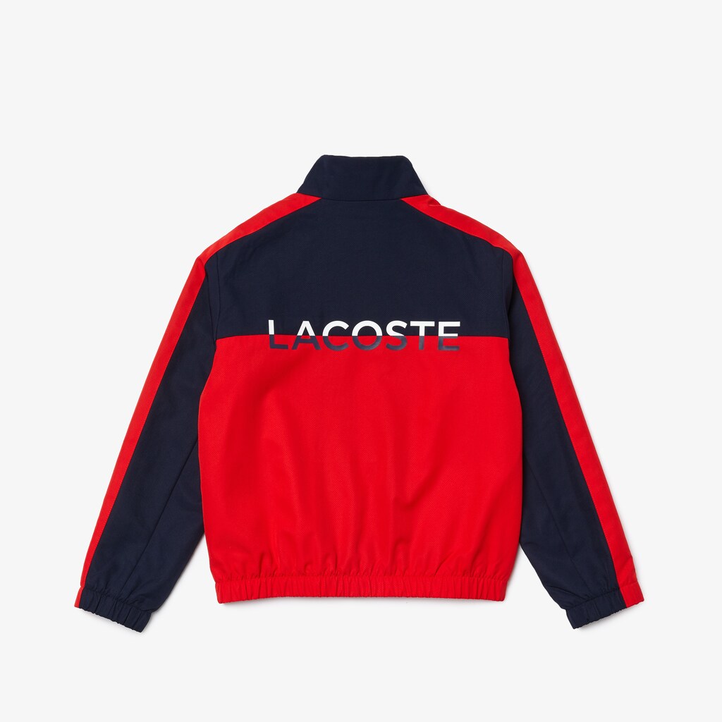 Jaquetas Azul Marinho Azuis Vermelhas Criança Lacoste Colorblock Lightweight Zip IT0-75917J9