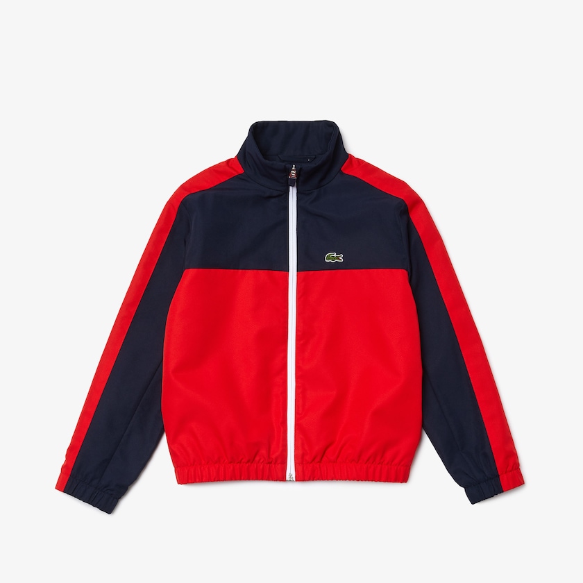 Jaquetas Azul Marinho Azuis Vermelhas Criança Lacoste Colorblock Lightweight Zip IT0-75917J9