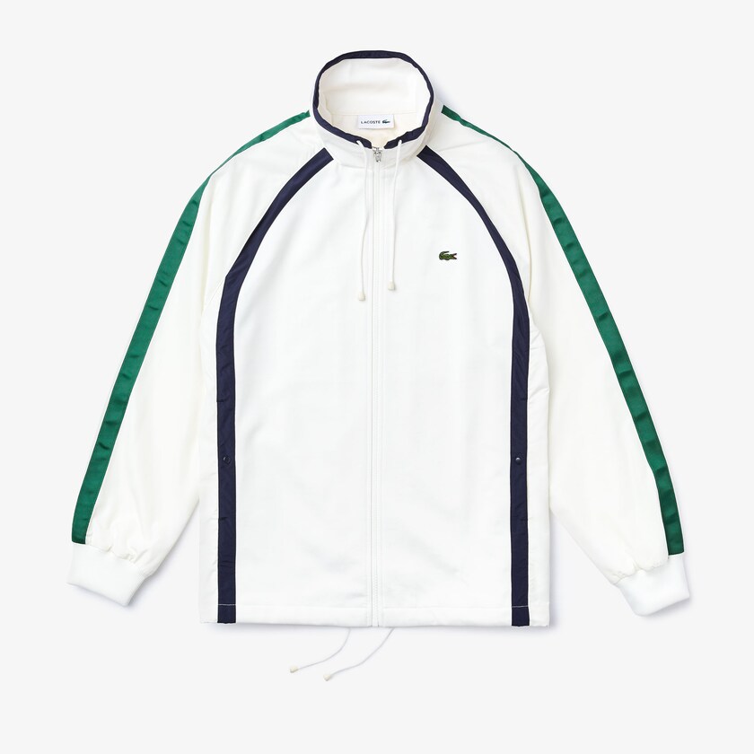 Jaquetas Branco Azul Marinho Azuis Verdes Masculino Lacoste Heritage Stripe Track OP2-97069G5