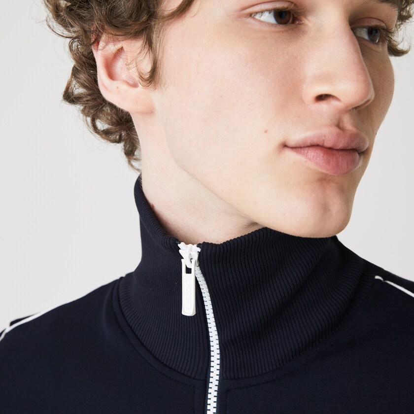 Jaquetas Azul Marinho Azuis Masculino Lacoste Heritage Zippered Tracksuit TU9-97339H8