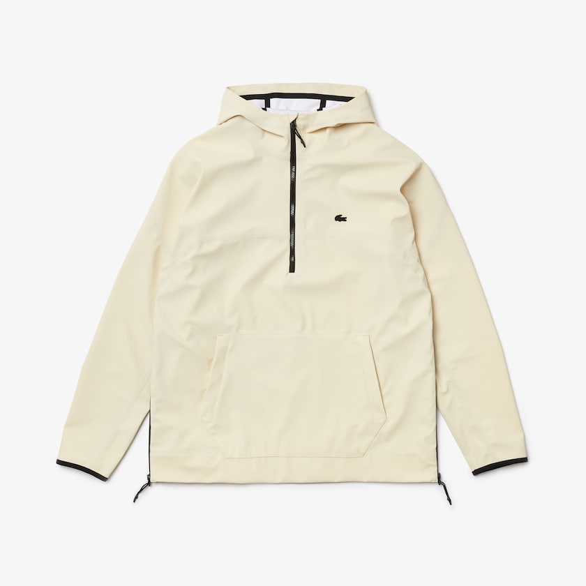 Jaquetas Bege Masculino Lacoste Hooded Lightweight Hybrid Pullover CZ0-26352Z2