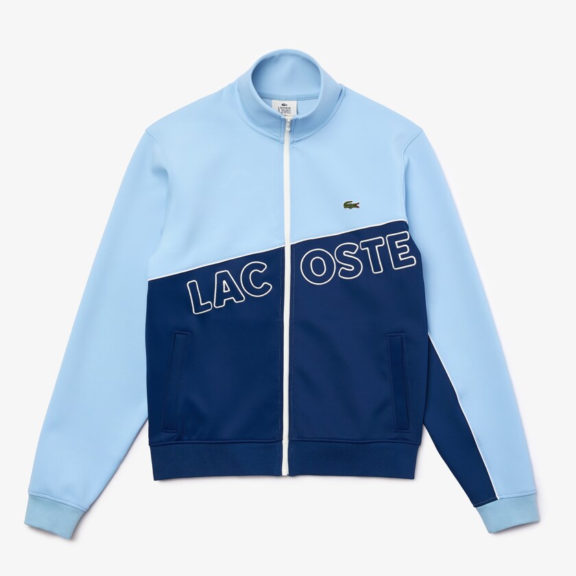 Jaquetas Azuis Masculino Lacoste LIVE Colorblock Neoprene Tracksuit XX2-49784M9