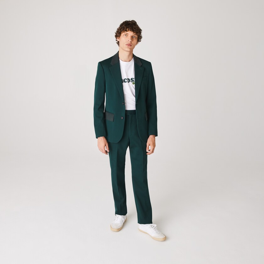 Jaquetas Verdes Masculino Lacoste LIVE Cotton Cloth Suit HH8-31463S2