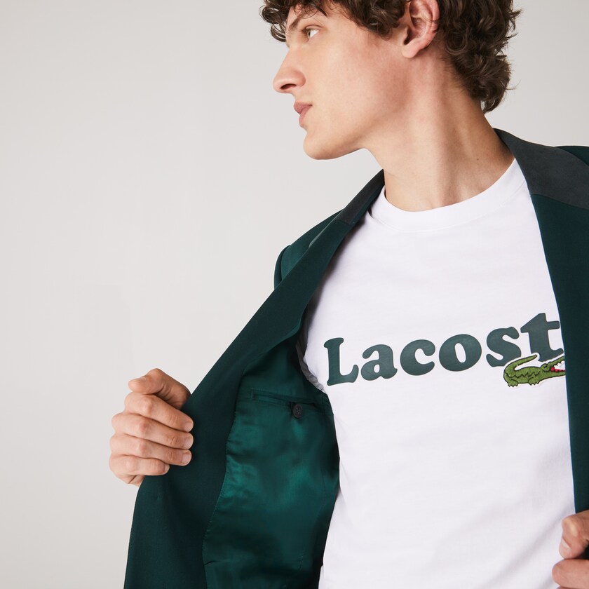 Jaquetas Verdes Masculino Lacoste LIVE Cotton Cloth Suit HH8-31463S2