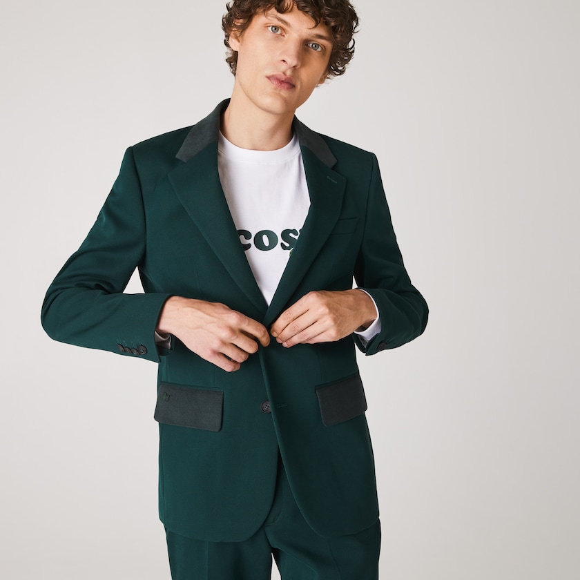 Jaquetas Verdes Masculino Lacoste LIVE Cotton Cloth Suit HH8-31463S2