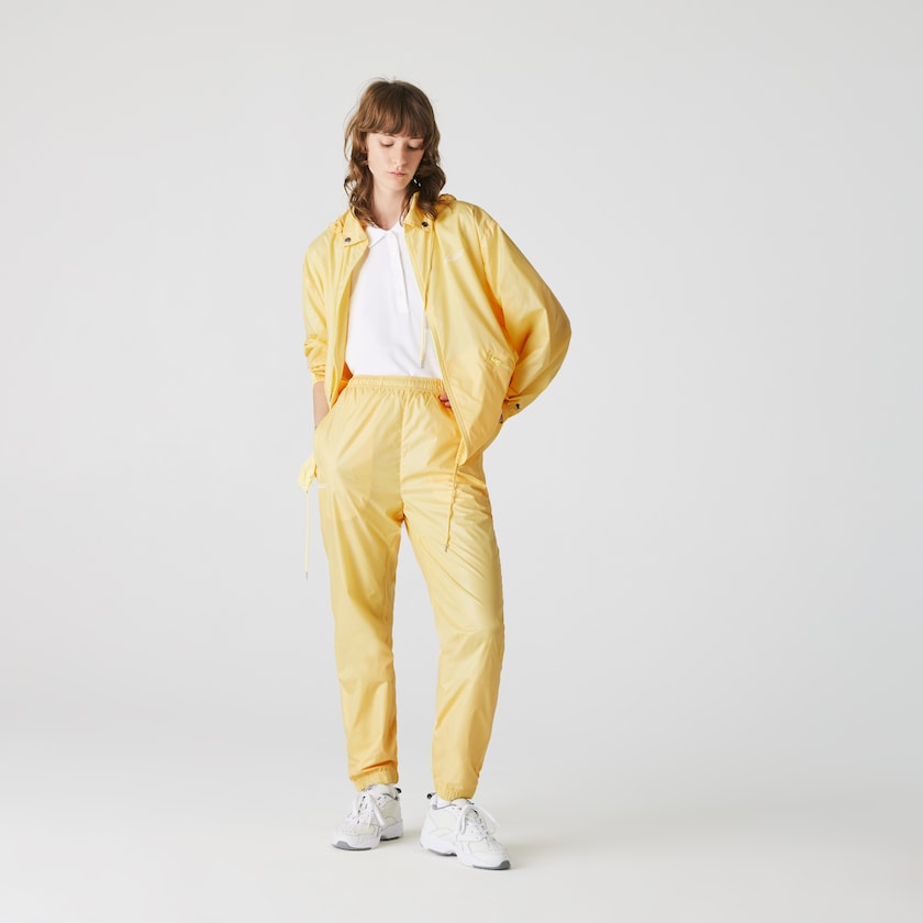 Jaquetas Amarelas Feminino Lacoste LIVE Lightweight Collapsible Zip Rain NW8-99349D7