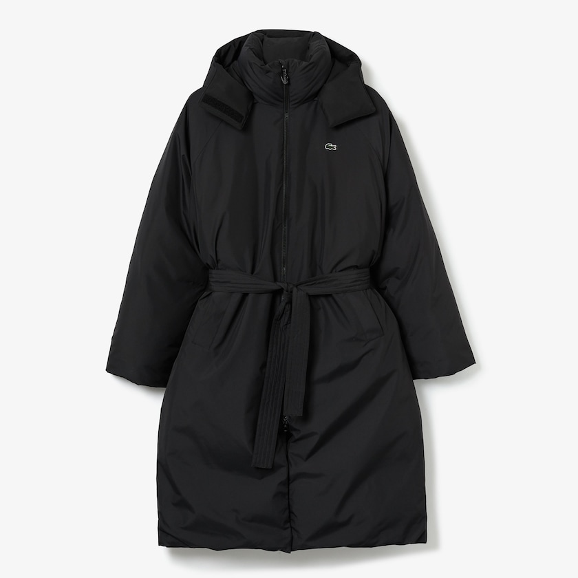 Jaquetas Pretas Feminino Lacoste LIVE Oversized Water-Resistant Quilted FB2-60576B0